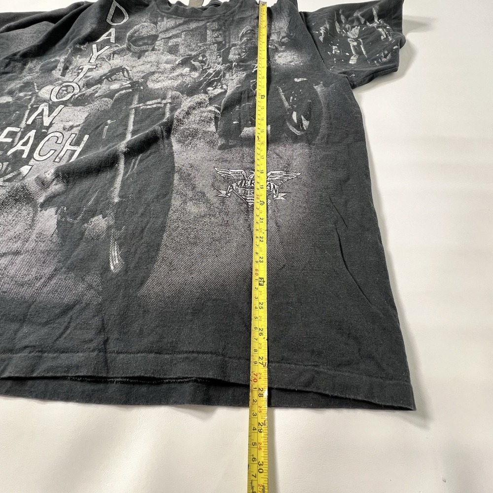 Vintage 3D Emblem 94' Daytona Beach Bike Week All Over Print Double Sided SZ XL - Picture 12 of 14